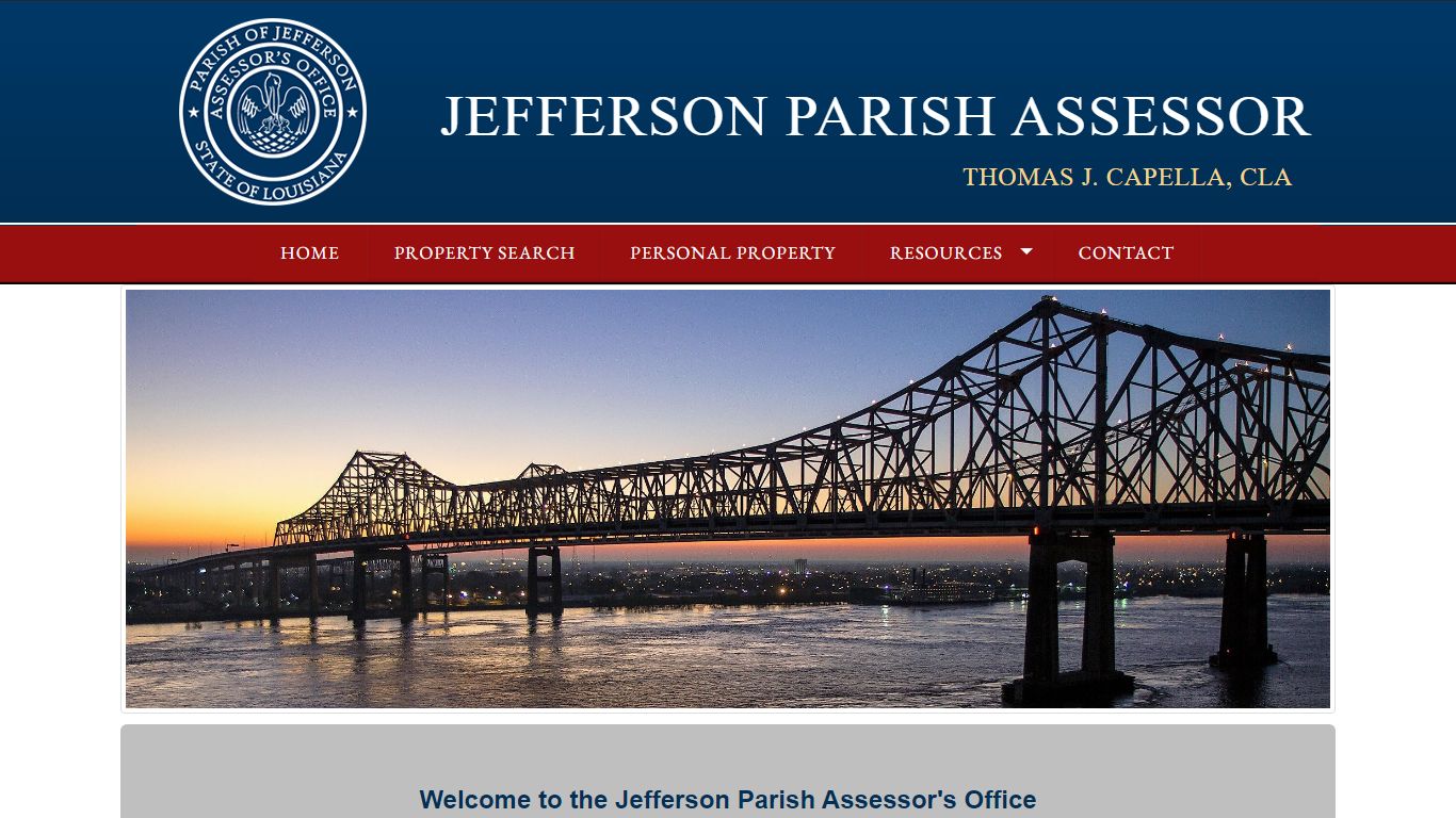 Jefferson Parish Assessor's Office - Home